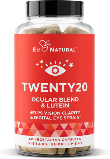 Twenty20 Eye Vitamins – Macular Health, Eye Strain, Dry Eye And Vision Health – Lutein & Bilberry Extract – 60 Soft Capsules