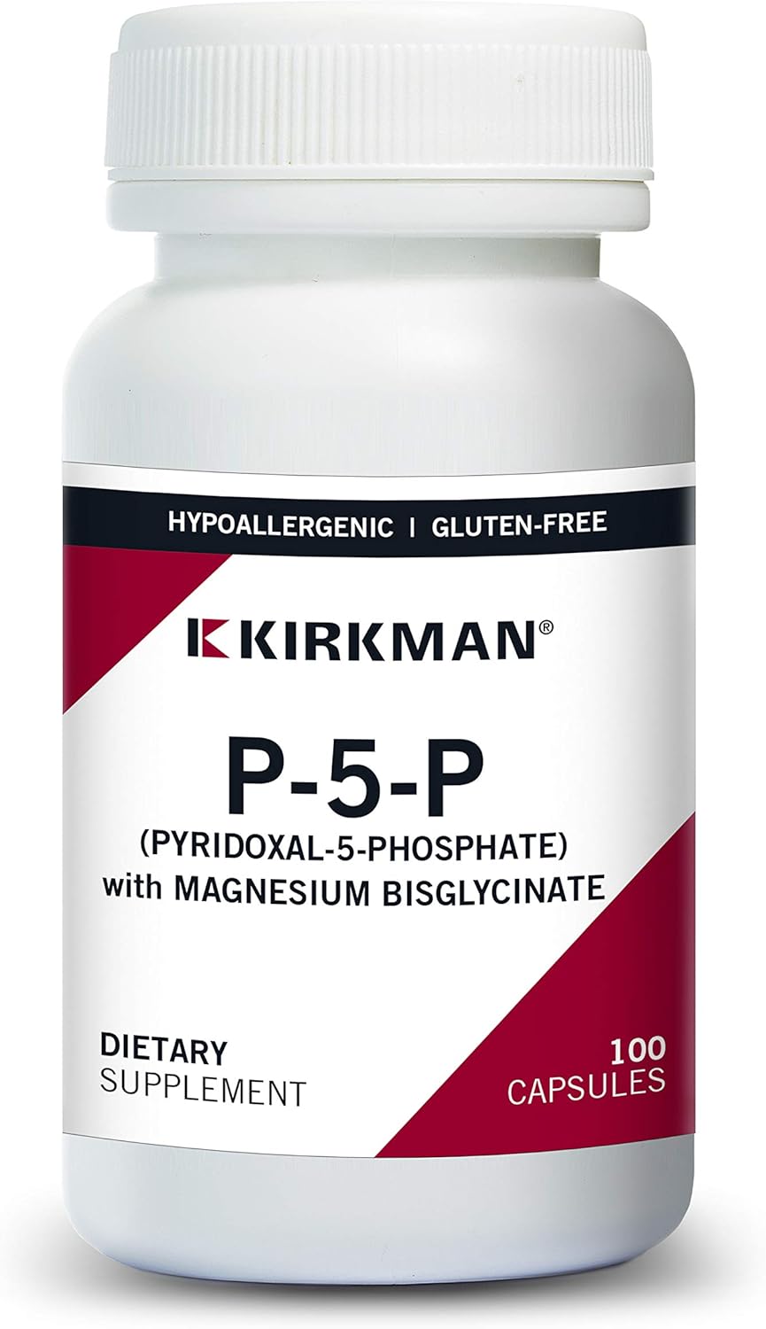 Kirkman – P-5-P (Pyridoxal 5-Phosphate, Vitamin B-6 Metabolite) With Magnesium Bisglycinate - Hypoallergenic