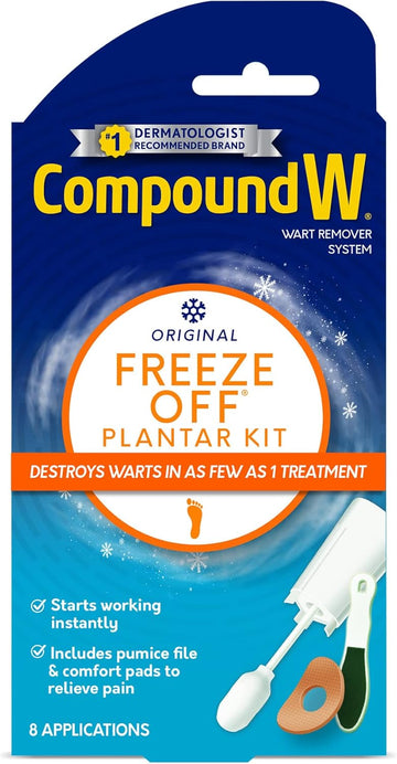 Compound W Freeze Off Plantar Wart Remover Kit, 8 Applications,1 Count (Pack Of 1)