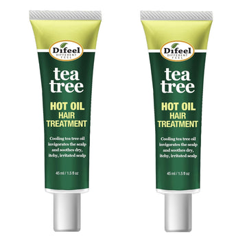 Difeel Hot Oil Hair Treatment With Tea Tree Oil 1.5 Oz. (Pack Of 2)