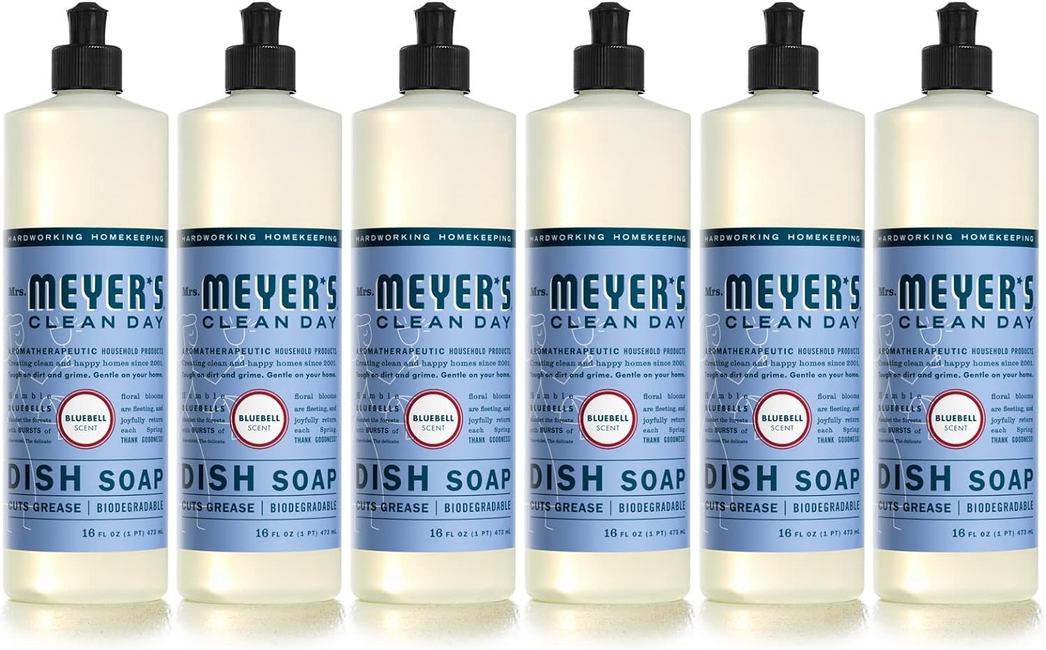 MRS. MEYER'S CLEAN DAY Liquid Dish Soap (16 Ounce (Pack - 6))
