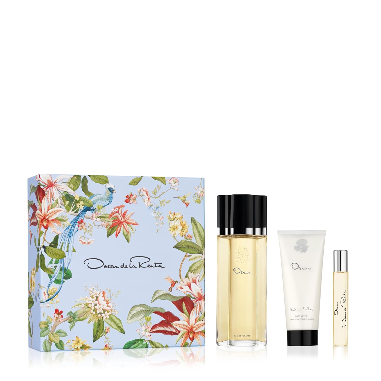 Oscar De La Renta Oscar, Oscar Signature Collection, Eau De Toilette 3 Piece Gift Set For Women - Perfume Spray 3.4 Fl. Oz, Purse Spray, Travel Spray 0.5 Fl. Oz, And Body Lotion 3.4 Fl. Oz