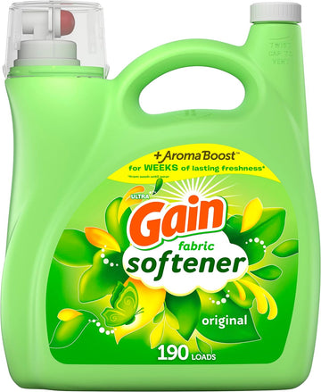 Gain Fabric Softener, Original Scent, 164 Fl Oz, 190 Loads, He Compatible