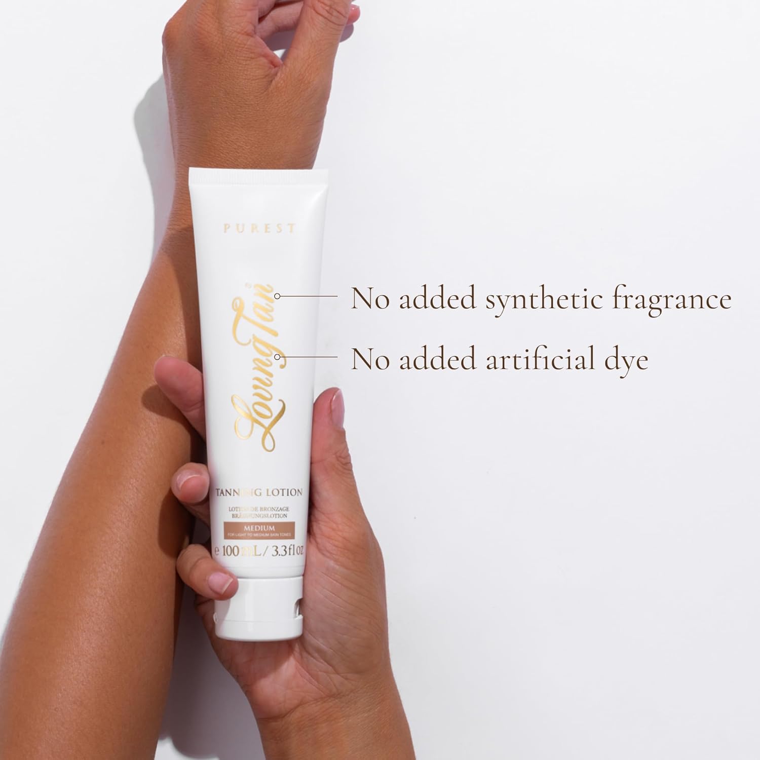 Loving Tan Purest Tanning Lotion, Medium – Sunless Tanner Made From 97% Certified Organic & Naturally Derived Ingredients, 5+ Self Tanner Applications, Cruelty Free, Vegan Friendly- 100 ml : Amazon.co.uk: Beauty