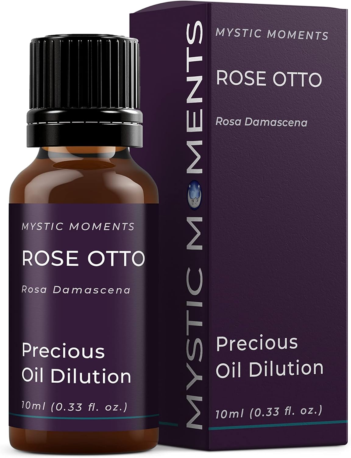 Mystic Moments | Rose Otto Precious Oil Dilution 10ml 3% Jojoba Blend Perfect for Massage, Skincare, Beauty and Aromatherapy