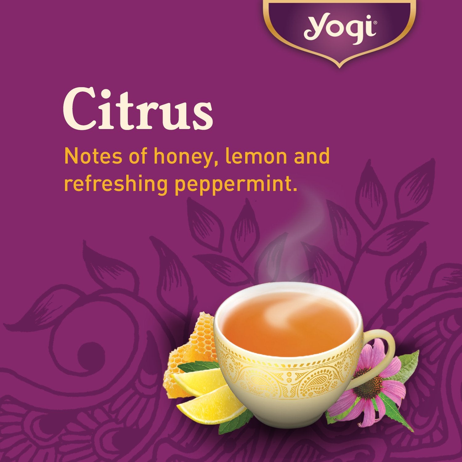 Yogi Tea Honey Lemon Throat Comfort Tea - 16 Tea Bags Per Pack (4 Packs) - Soothing Organic Honey Tea - Includes Lemongrass, Peppermint Leaf, Licorice Root, Wild Cherry Bark, Black Pepper & More