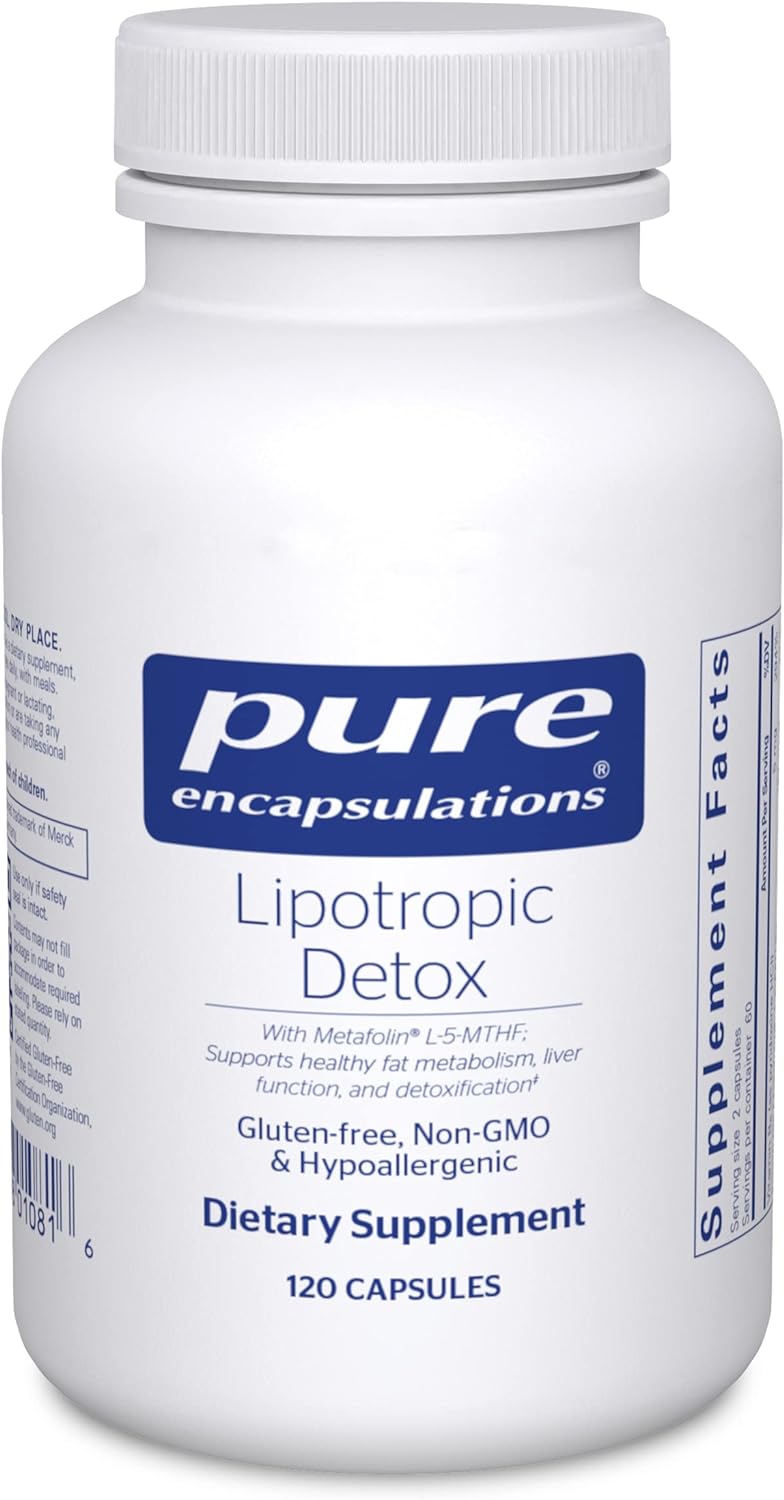 Pure Encapsulations Lipotropic Detox | Hypoallergenic Supplement Supports Liver Function And Detoxification | 120 Capsules