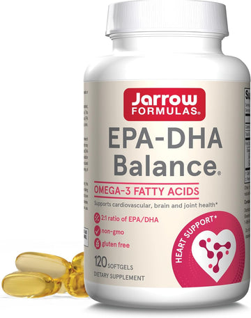 Jarrow Formulas EPA-DHA Balance 600 mg - 120 Softgels - 2:1 Ratio of E