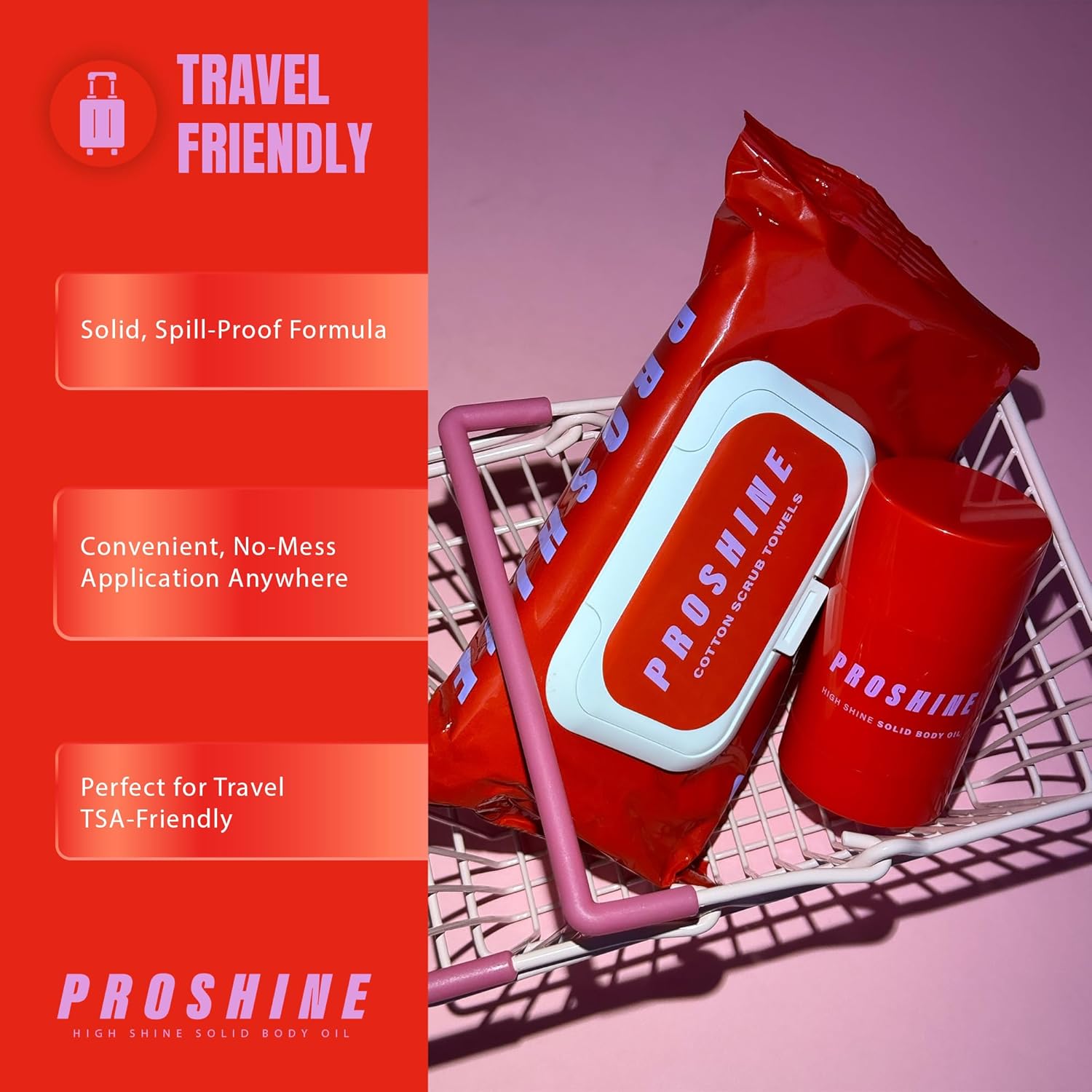 Proshine High Shine Solid Body Oil With Soy Wax, Shea & Mango Butter Bar - Moisturising Body Care For All Skin Types - Vegan, Cruelty-Free Body Butter With Jasmine & Cedar Leaf Scent Uk Made