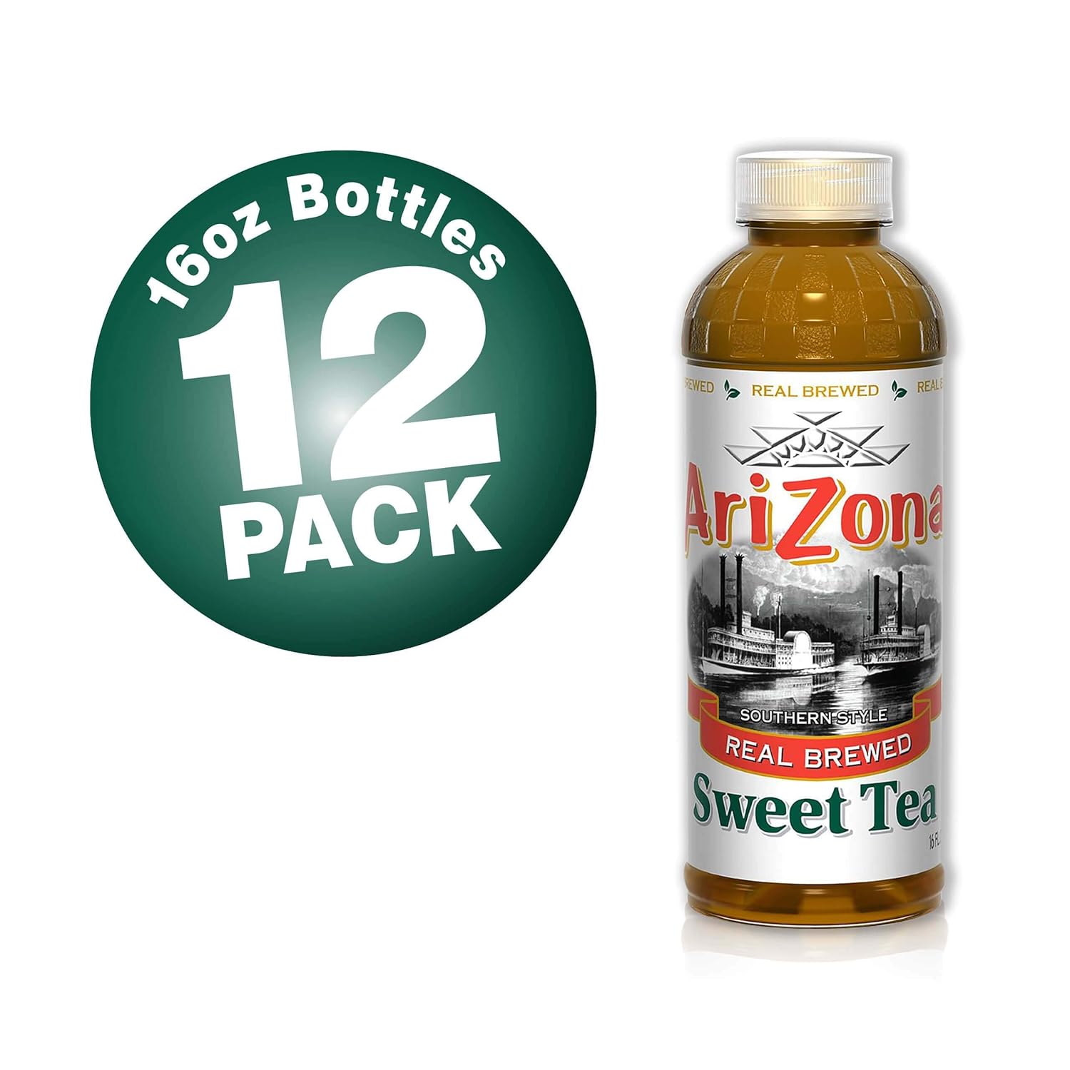 Arizona Sweet Tea - Southern Style Premium Brewed Tea, 16 Fl Oz (Pack Of 12)