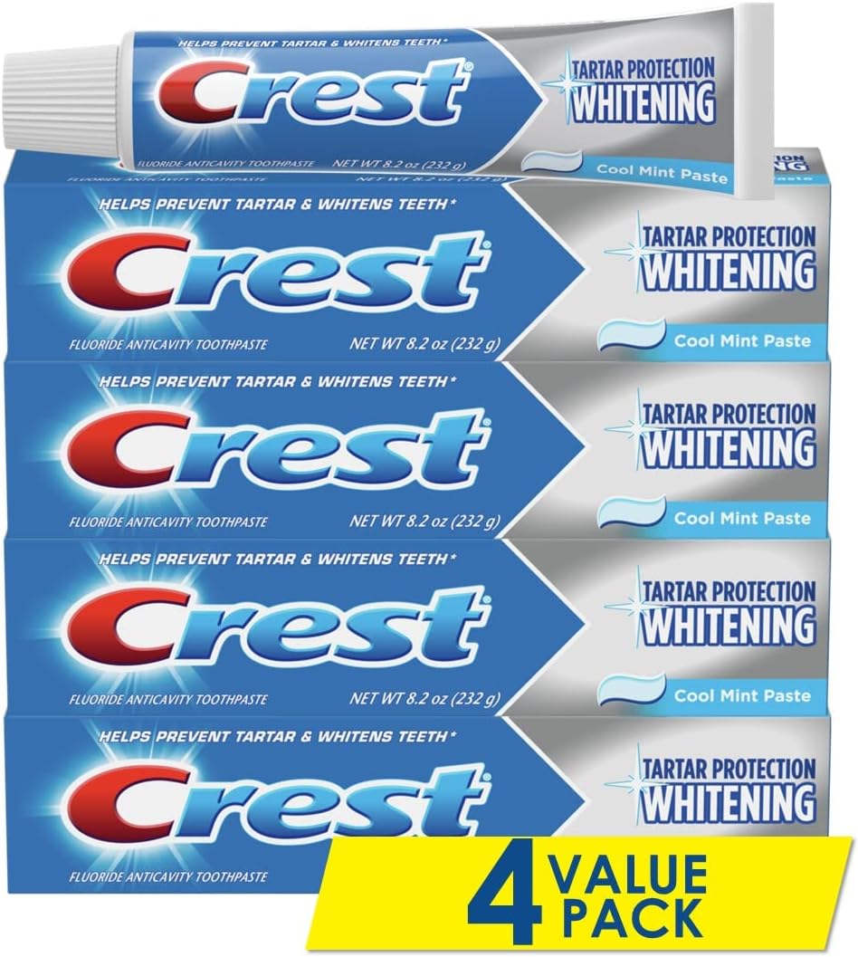 Crest Tartar Protection Toothpaste, Whitening Cool Mint, 5.7 Oz, 8.550 Lb