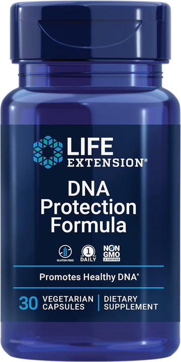 Life Extension Dna Protection Formula - Watercress & Chlorophyllin Extract Supplement For Dna Protection Support, Liver Health And Detox – Gluten-Free, Non-Gmo, Vegetarian – 30 Capsules