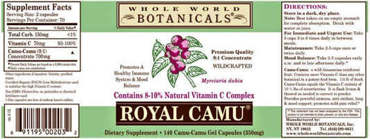 Royal Camu Capsules 400Mg - 120 Capsules : Health & Household