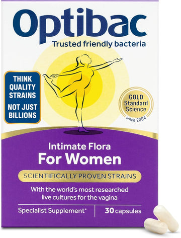 Optibac Probiotics For Women – Vaginal Probiotics – Specialist Supplement With A Scientifically Proven Formula For Vagina Flora – 14 Capsules