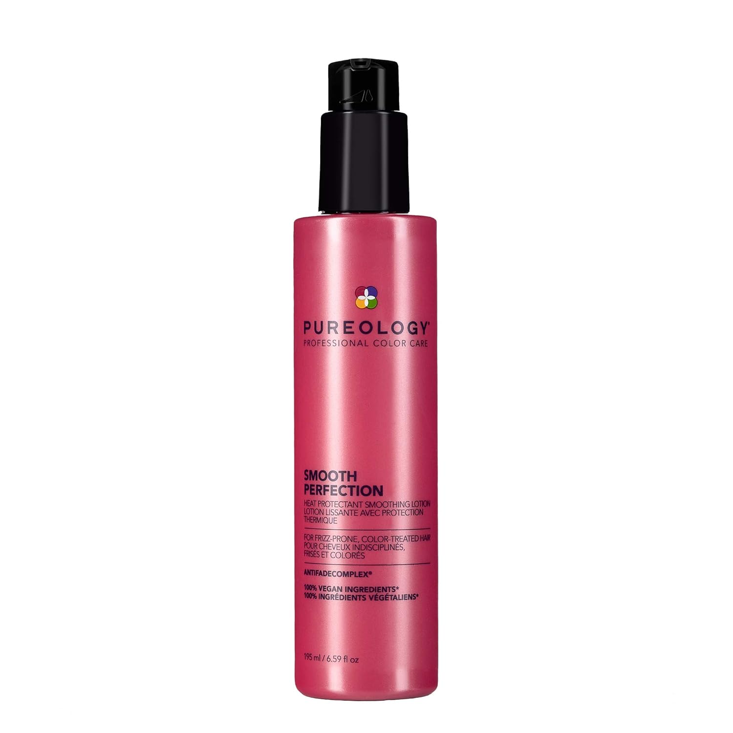 Pureology Smooth Perfection Lightweight Anti-Frizz Smoothing Lotion | Heat Styling Protection | Vegan