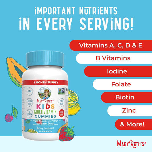 Maryruth'S Multivitamin And Probiotic Gummies (Strawberry) For Kids | Clean Label Project Verified® | Vitamins For Gut Health, Immunity, & Overall Wellness | Vegan, Non-Gmo, Gluten Free