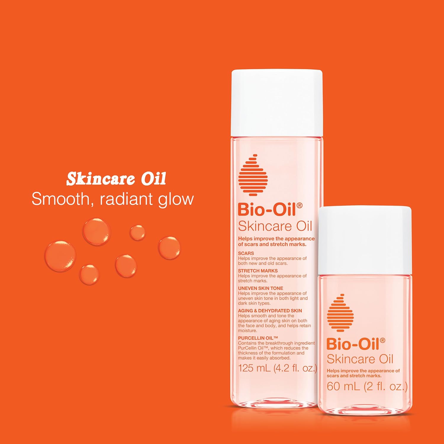 Bio-Oil Skincare Body Oil Bundle, Serum For Scars & Stretch Marks, Face And Body Moisturizer With Vitamin E & A For Sensitive Dry Skin, 4.2 Oz And 2 Oz Bottles : Beauty & Personal Care