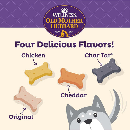 Old Mother Hubbard By Wellness Classic Original Mix Natural Dog Treats, Crunchy Oven-Baked Biscuits, Ideal For Training, Small Size, 3.8 Pound Bag