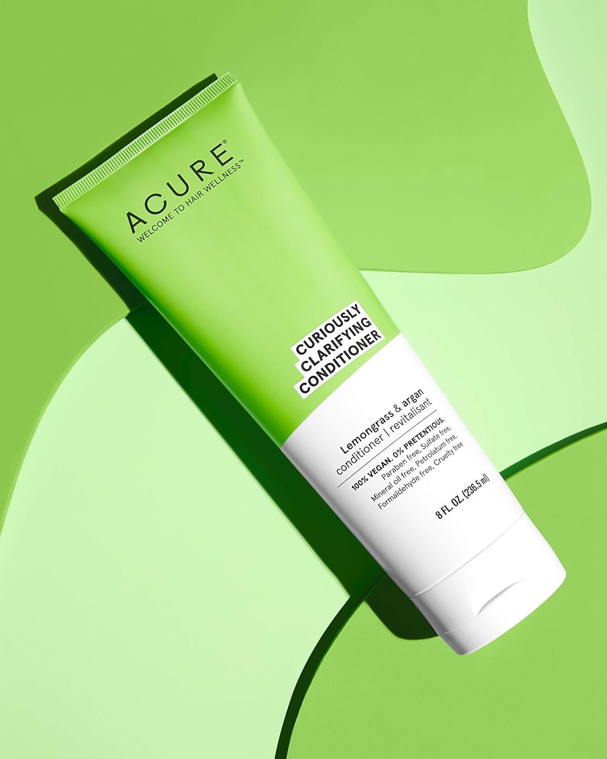 Acure Curiously Clarifying Conditioner & Argan Gently Cleanses, Removes Buildup, Boost Shine & Replenishes Moisture Lemongrass 8 Fl Oz : Beauty & Personal Care