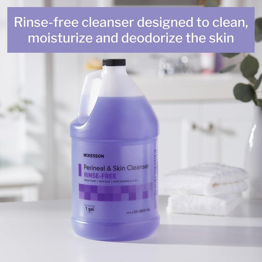 Mckesson Perineal Skin Cleanser, Rinse-Free, Fresh Scent, 1 Gal, 1 Count