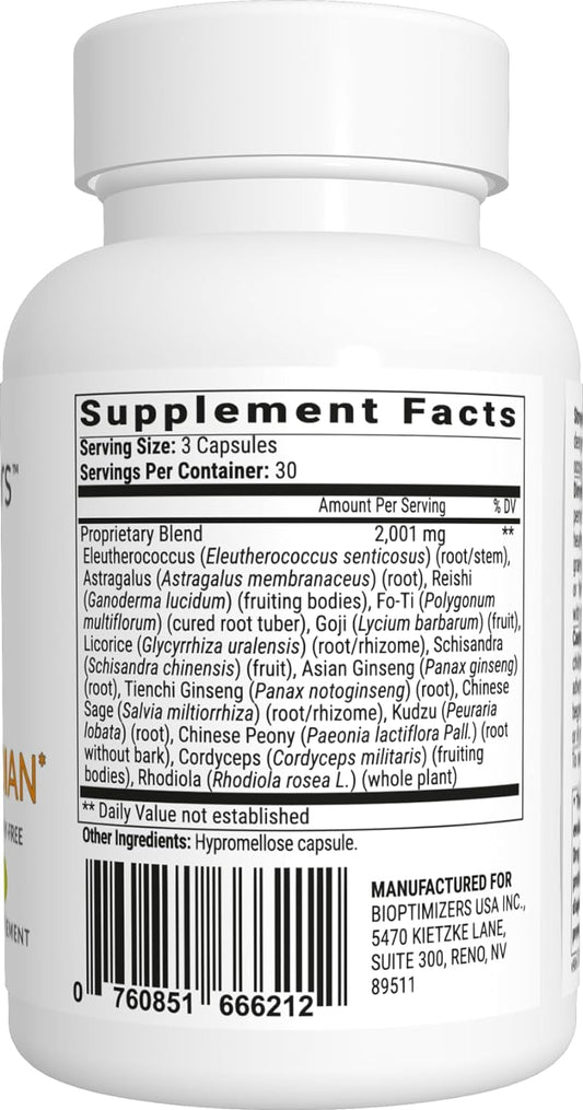 BiOptimizers Stress Guardian ? Stress Relief Capsule ? Rest Support Management - 90 Capsules