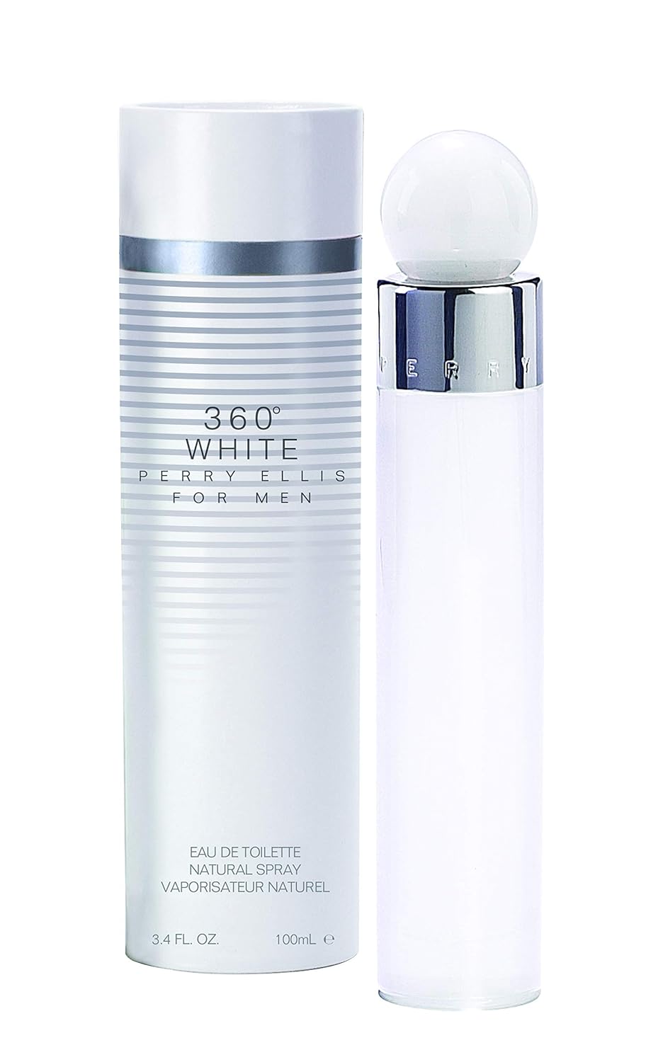 Perry Ellis 360 White By Perry Ellis For Men 3.4 Oz Eau De Toilette Spray, 3.4 Oz