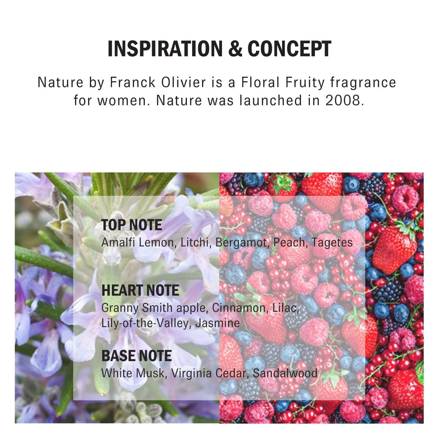 Nature Franck Olivier By Franck Olivier For Women Eau De Parfum Spray, 2.5 Ounce : Frank Oliver Nature : Beauty & Personal Care