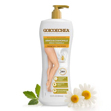 Goicoechea Calming Touch Body Lotion, Moisturizing Skin Care With Arnica & Chamomile, Improves Appearance Of Varicose Veins & Blemishes, Smooths & Tones, 13.5 Oz