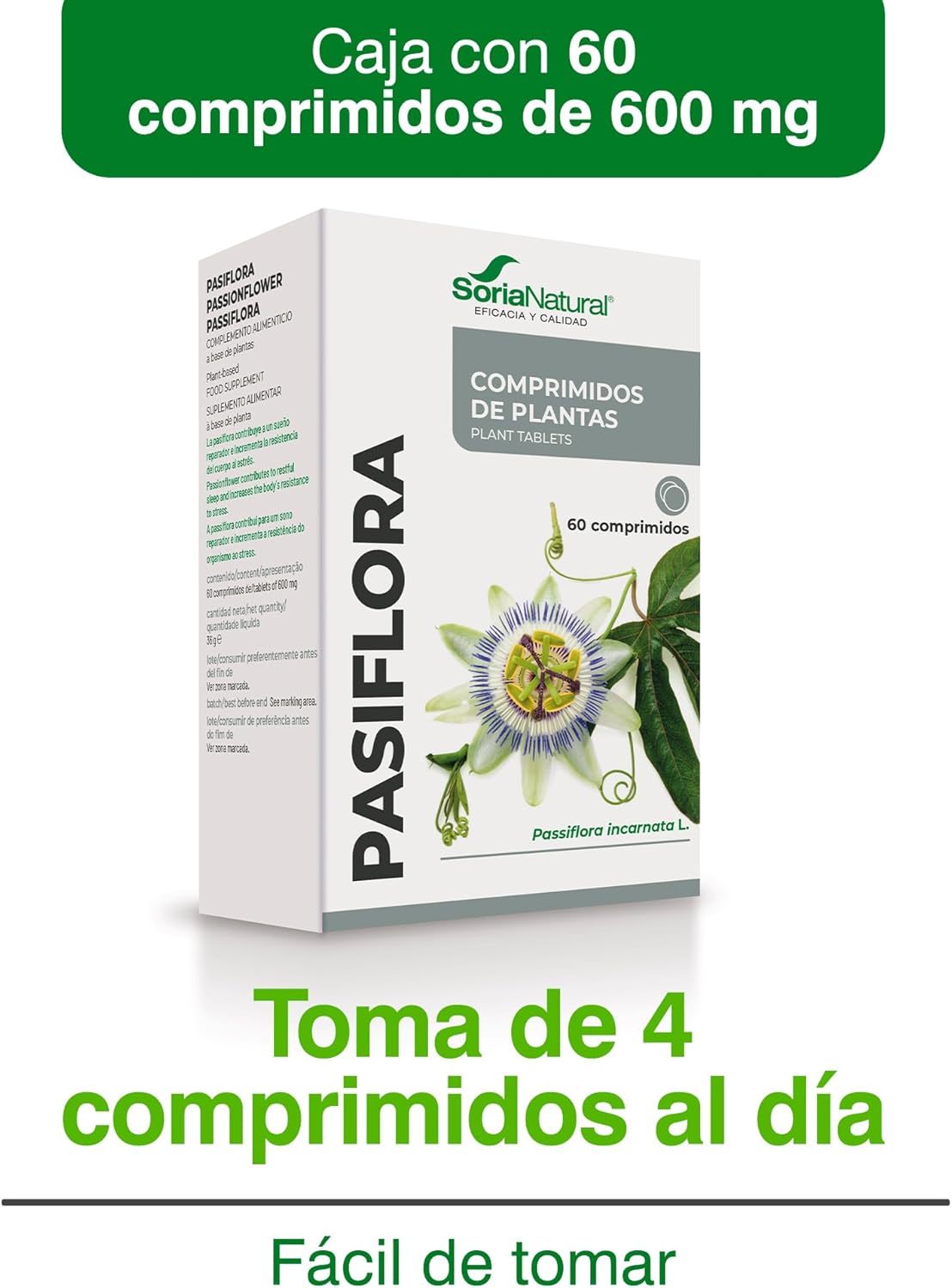 Soria Natural Comp. Passiflora 60Comp