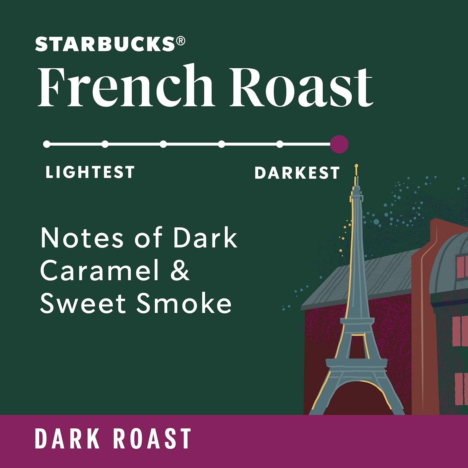 Starbucks Whole Bean Coffee—Dark Roast Coffee—French Roast—100% Arabica—1 bag