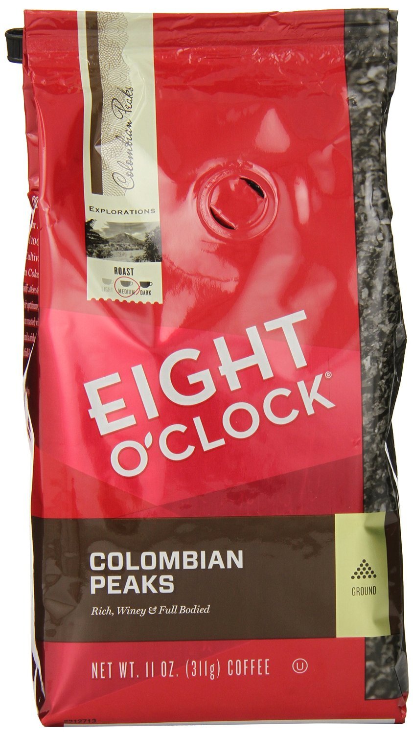 Eight O'Clock - Colombian Peaks - Ground Coffee, Bags (Pack Of 2)