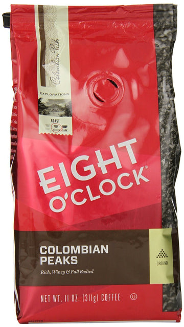 Eight O'Clock - Colombian Peaks - Ground Coffee, Bags (Pack Of 2)