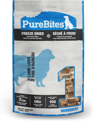 Purebites Freeze Dried Lamb Dog Treats 95G | 1 Ingredient | Made In Usa