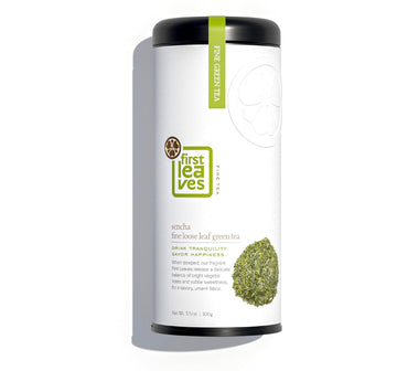Loose Leaf Green Sencha Tea (100 Grams), Organic Japanese Green Tea Loose Leaf, Organic Green Tea Loose Leaf By First Leaves, 100 Grams