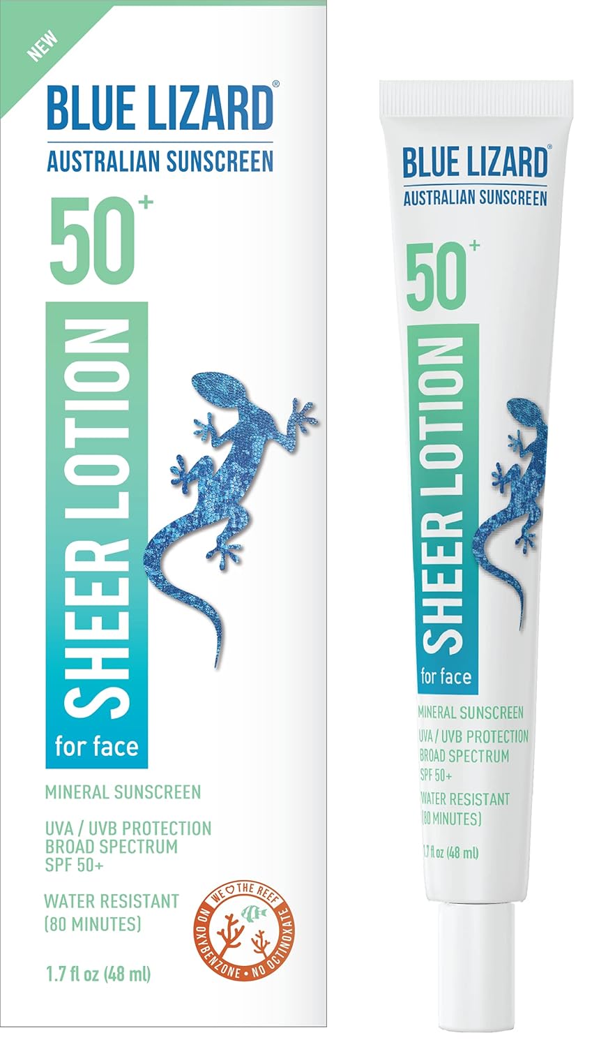 Blue Lizard Sheer Face Lotion - Spf 50+, 1.7 Oz