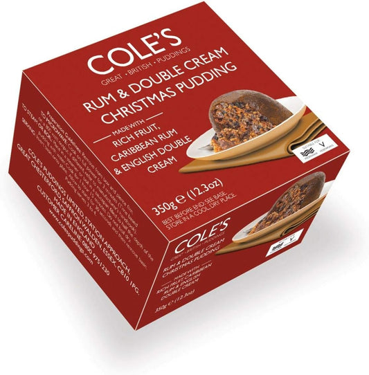 Coles Luxury Traditional Rum & Double Cream Christmas Pudding in Gold Foil 400g : Amazon.co.uk: Grocery