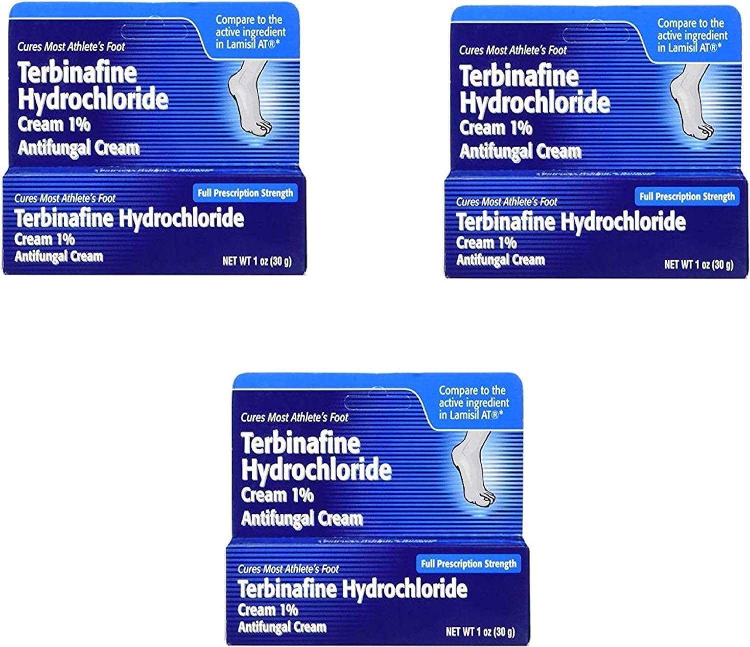 Taro Terbinafine Hydrochloride Antifungal Cream 1% (1 Oz.) (3 Pack)