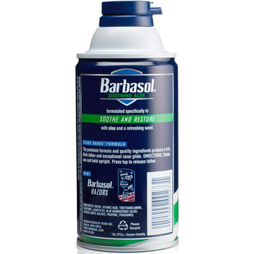 Barbasol Shave Cream, Soothing Aloe - 10 Oz - 2 Pk