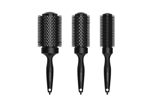 Thermal Ionic Professional Round Brushes Anti-Static Barrel - Tangle Free - Nano Thermal Titanium Coating - For Hair Drying, Styling, Curling, Straightening, Hair Volume & Shine (Medium 1.75'')