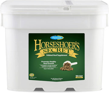Farnam Horseshoer'S Secret Pelleted Hoof Supplements, Promotes Healthy Hoof Growth, Maintains Hoof Walls & Supports Cracked Hooves, 22 Lbs., 60 Day Supply