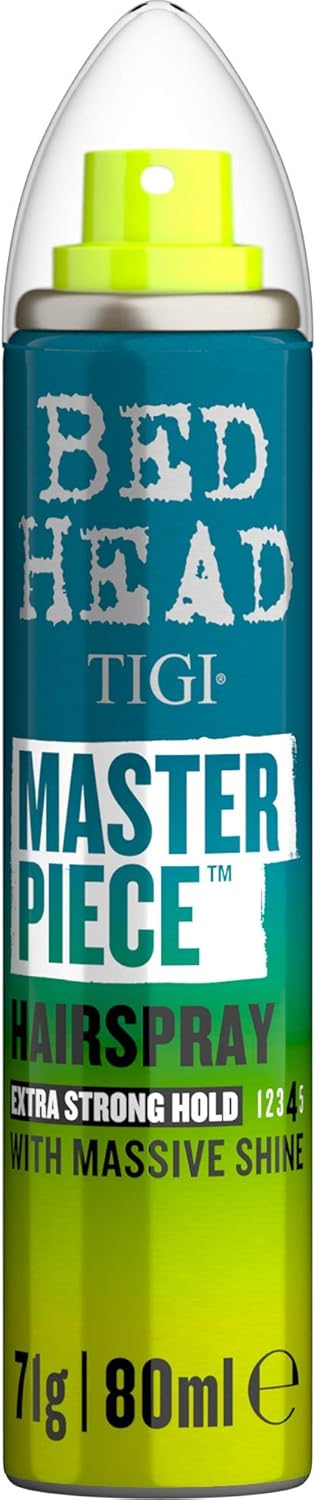 Bed Head by TIGI - Masterpiece Shiny Hairspray - Strong Hold - High Shine Finish - Travel Size Hair Styling - 80 ml : Amazon.co.uk: Beauty