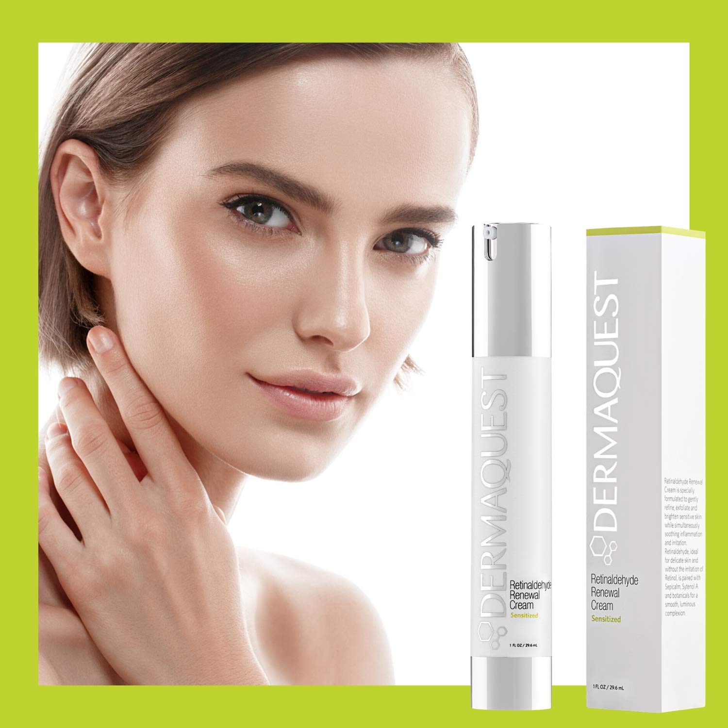 Dermaquest Sensitized Retinaldehyde Anti Irritation Brightening Renewal Cream - Retinol Cream Alternative - Refining, Exfoliating And Brightening Sensitive Skin (1Oz) : Beauty & Personal Care