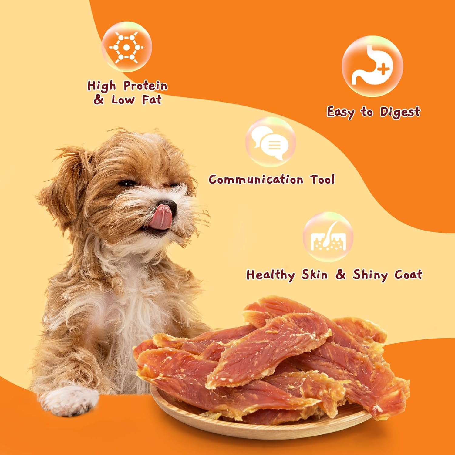 Jungle Calling Dog Treats Chicken Jerky Training Treats, Slow Roasted Snacks for Medium and Large Dogs Chewy Treats 10.6 Ounce (Chicken Jerky) : Pet Supplies