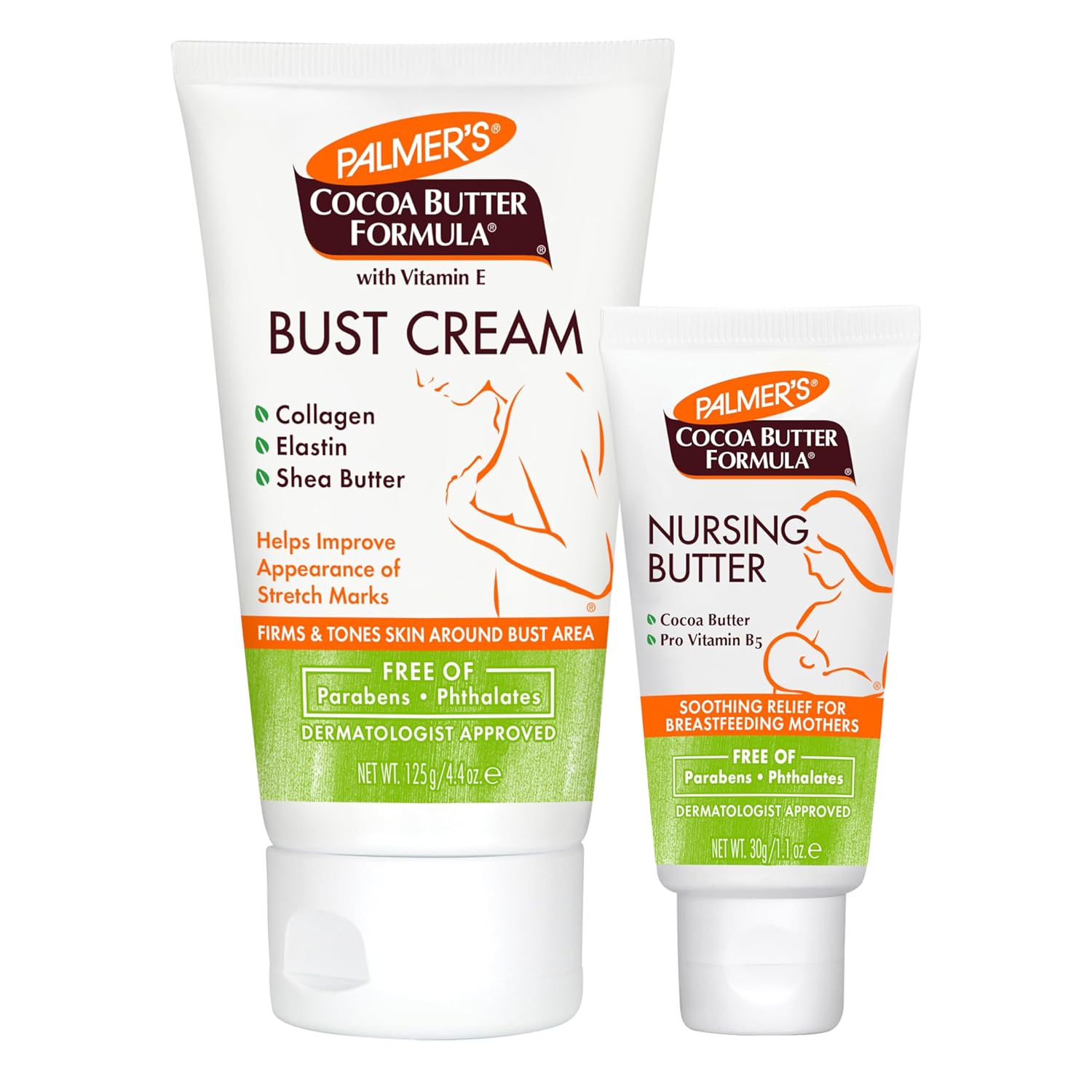 Palmer's Nursing Butter & Bust Cream bundle (Pack of 2) : Beauty & Personal Care