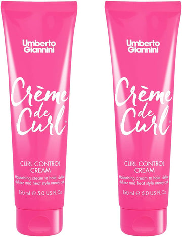 Umberto Giannini Creme De Curl Control Cream, Vegan & Cruelty Free Curl Control Cream, 150 Ml, 2 Pack