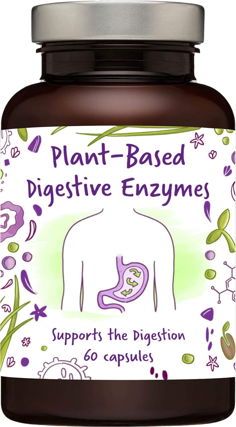Kala Health Plant-Based Digestive Enzymes Plant Based High-Activity Enzymes From Fermentation  Stable Enzymes That Resist Stomach Acid For Optimal Intake  Optimizes The Breakdown Of Food (60)