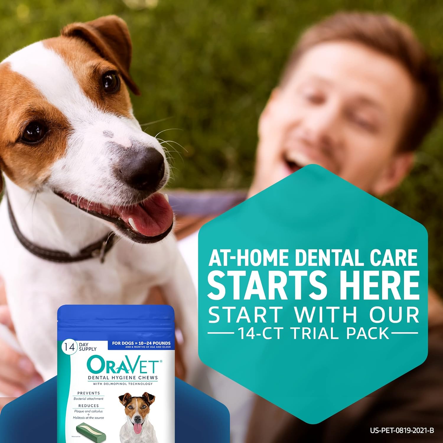OraVet Dental Hygiene Chews for Small Dogs, Oral Care with Delmopinol, Vanilla Flavor, 14 Count : Pet Supplies