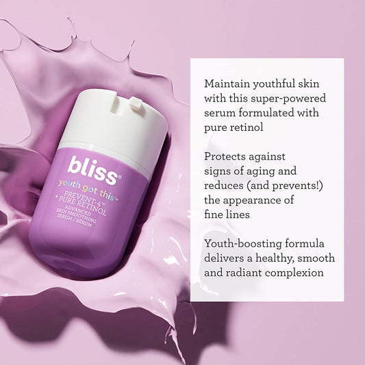 Bliss Youth Got This™ Prevent-4™ + Pure Retinol + BlissPro™ Liquid Exfoliant - Daily Exfoliating Treatment