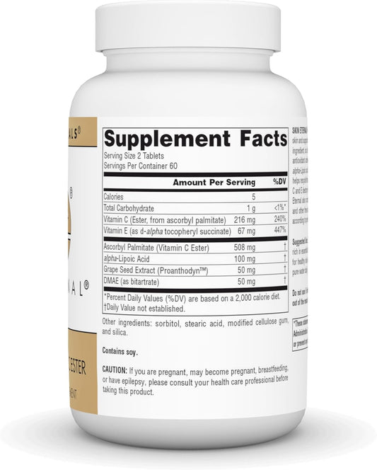 Source Naturals Skin Eternal, With Dmae, Lipoic Acid, And C Ester, For Healthy Skin Support - 120 Tablets