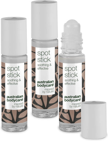 Australian Bodycare Tea Tree Oil Spot Stick - Tea Tree Blemish Stick For Spots, Pimples, Oily And Acne Prone Skin. Contains High Pharmaceutical Grade Australian Tea Tree Oil, 9Ml (3 X Spot Stick)